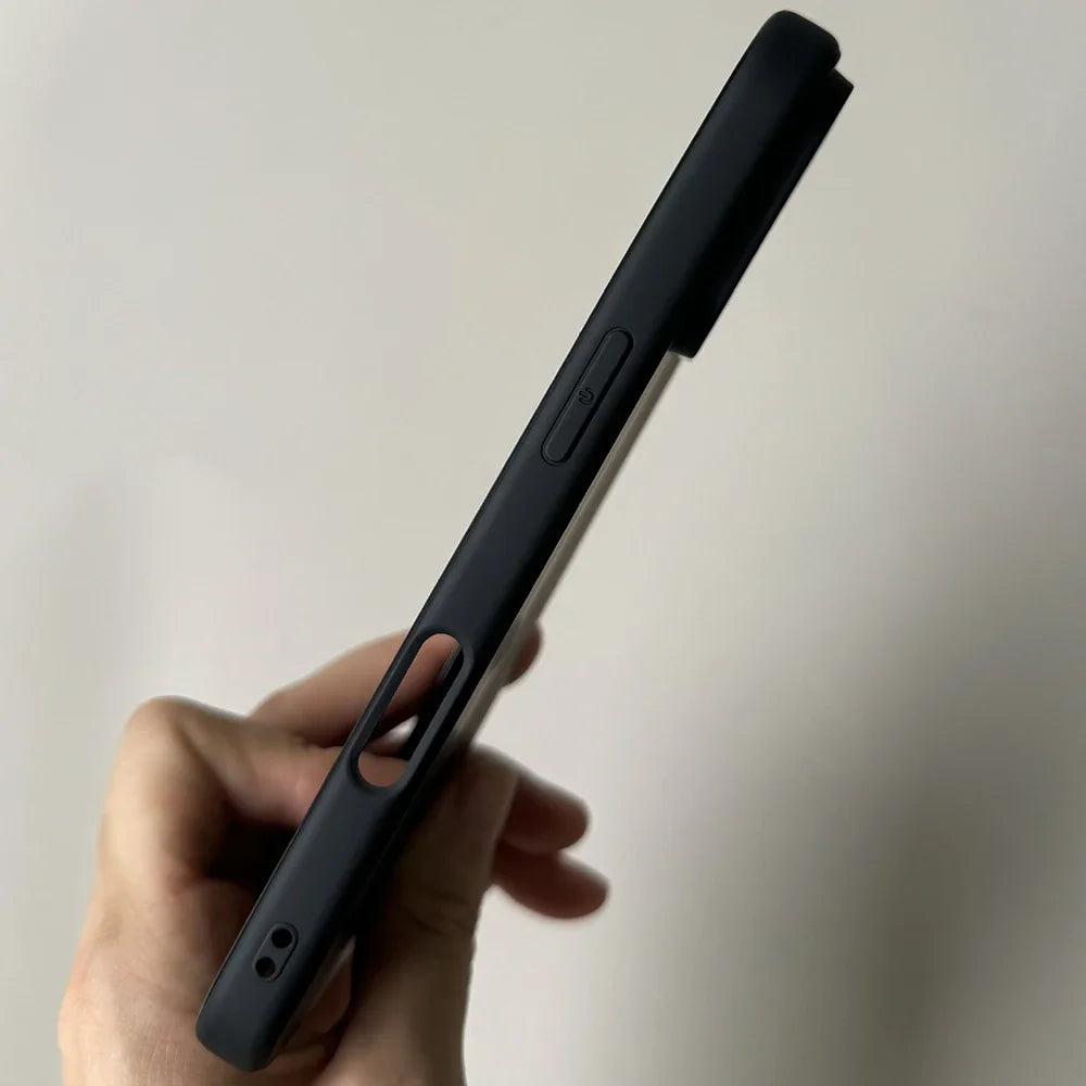 Luxury Full Black Silicone Matte Phone Case For iphone 18 Pro 17 16 15 14 13 12 11 Pro Max 16 15 14Plus Back Cover TPU Soft Case