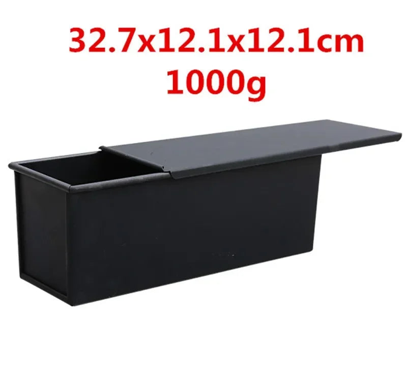 Square toast Bread Baking Tray Cake box Mold with Lid Aluminum Alloy Non-stick Pan Mini Baking Tray Baking Box Diy Cake Bakeware
