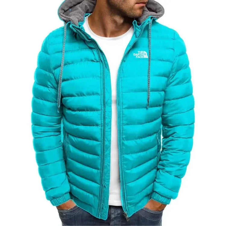 Men's Thick Hooded Zipper Insulated Winter Coat, Fits Well, Fashionable and Versatile, Suitable for Outdoor and Business Travel,