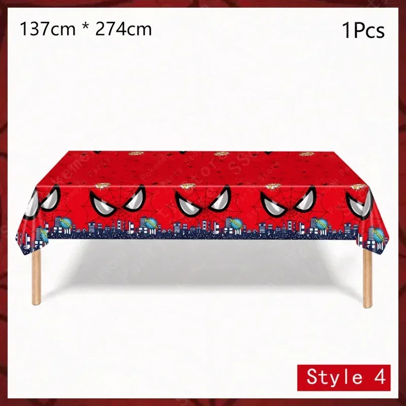 Spiderman Birthday Party Decorations Set Disposable Tableware Napkins Cup Plate Spidey and His Amazing Friends Birthday Supplies