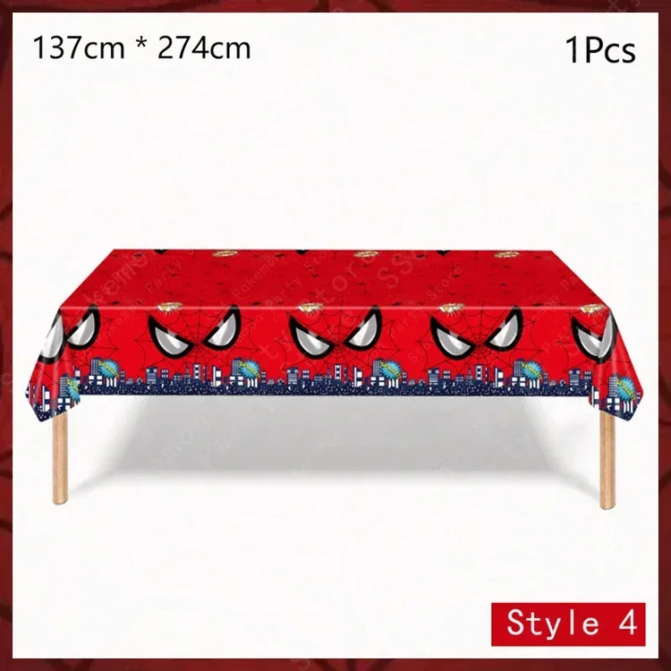 Spiderman Birthday Party Decorations Set Disposable Tableware Napkins Cup Plate Spidey and His Amazing Friends Birthday Supplies