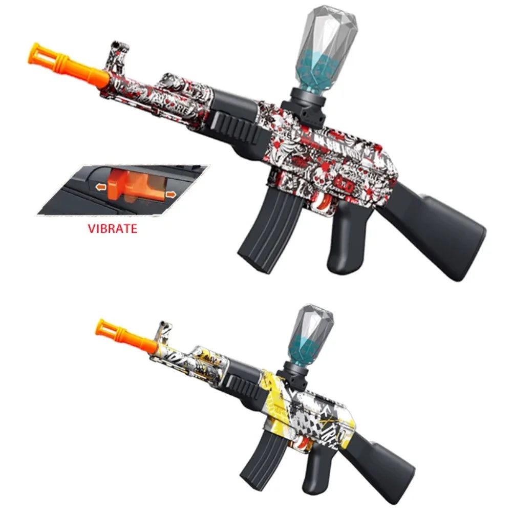 Electric Ball Blaster Toy Gun M416/AK Shooting Sport Game Outdoor High Speed Rechargeable Outdoor Game Perfect Gift for Boys
