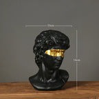 European Home Decoration David Head ResinStatues Statues Home Decor  Modern Abstract Art  Bust Sculpture Art Sketch Practice