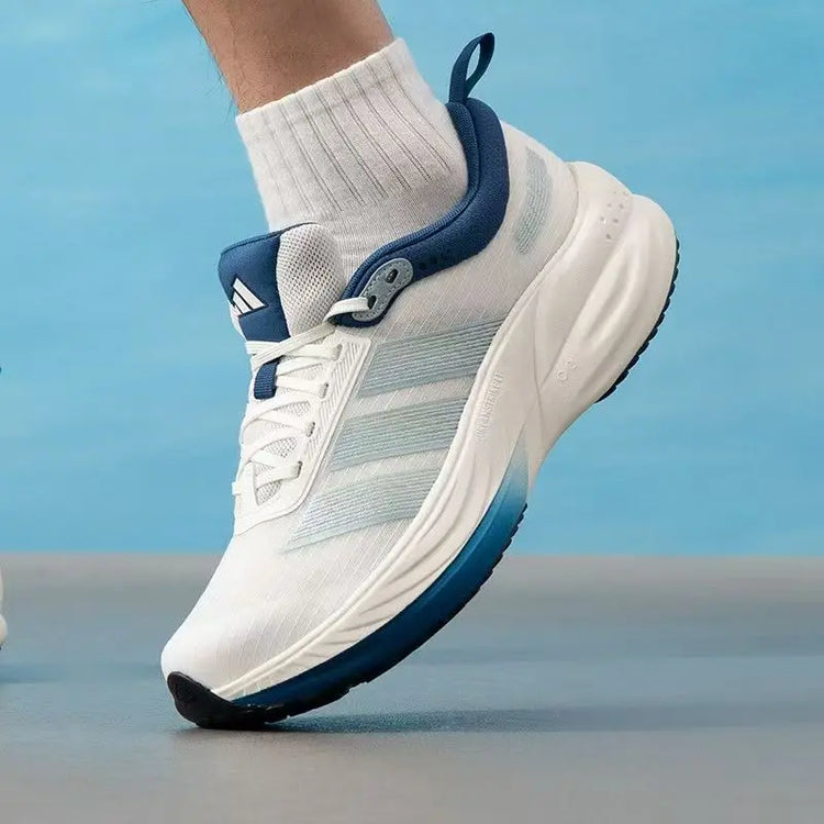 Adidas Floatnova Running Shoes for Men and Women, Sports Comfortable Fabric, Tpu Shock Absorption, Wear-Resistant, Breathable, Low-Cut, Navy Blue Kj5830