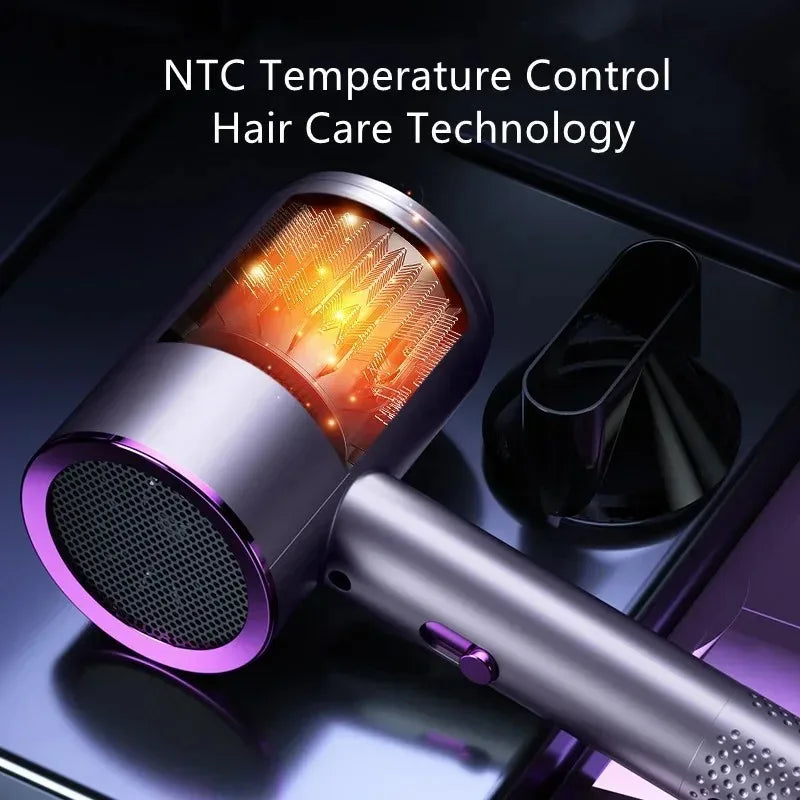 Professional Hair Dryer with Negative Ion Technology Fast Drying Low Noise and Constant Temperature for Salon and Home Use