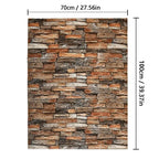 Decorative Waterproof and Moisture-Proof Self-Adhesive Wallpaper Retro Style Home Decor Bedroom Living Room Background Wall