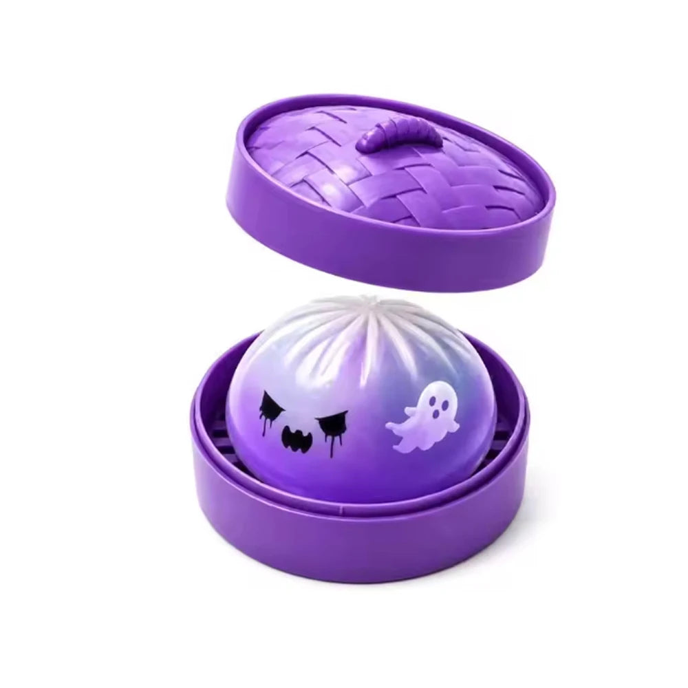 Halloween Party Gift Dumpling Squeeze Squishy Toys, Cute Slow Rising Squeeze Stress Relief Sensory Toy, Soft Kawaii Fidget Toy