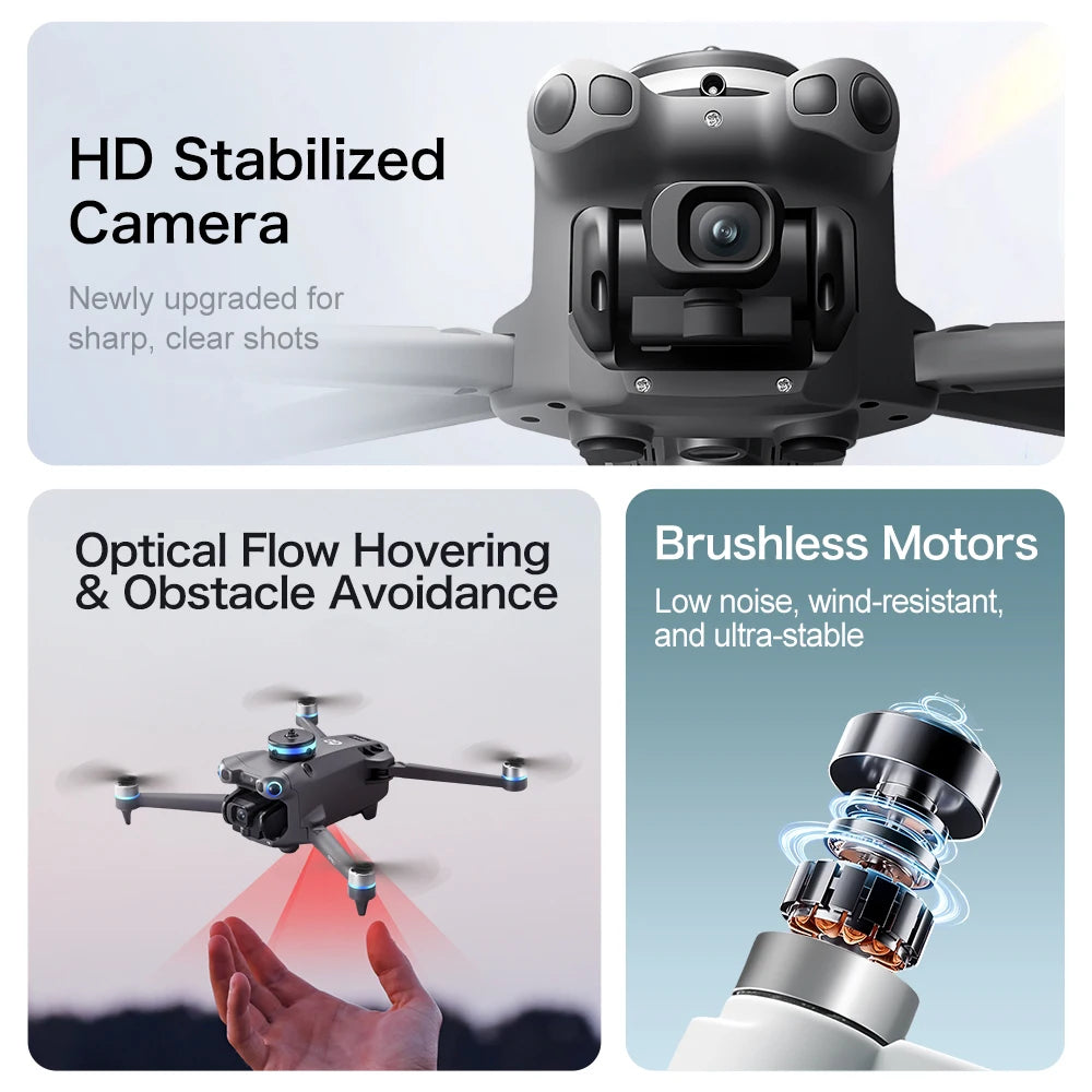 Original GT60 Foldable GPS Drone 8K HD 4K With Screen Brushless Airdrop Obstacle Avoidance 5G FPV Dual Camera Quadcopter