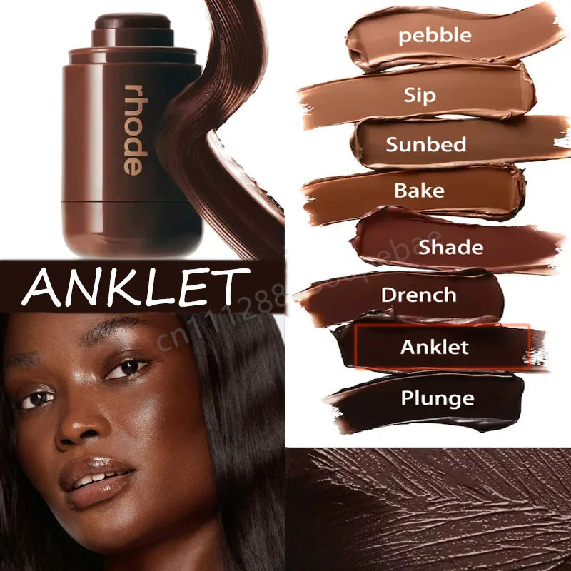 Skin Pocket Bronzer Stick Cream Contour Bronzing Balm Buildable Natural Warm Blush Shade Waterproof Long Lasting Face Makeup