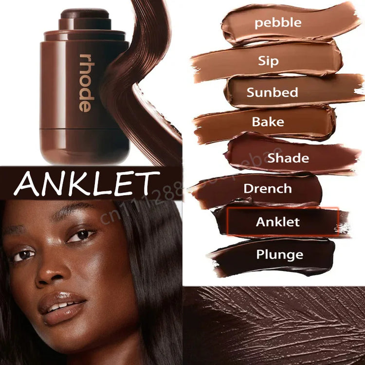 Skin Pocket Bronzer Stick Cream Contour Bronzing Balm Buildable Natural Warm Blush Shade Waterproof Long Lasting Face Makeup