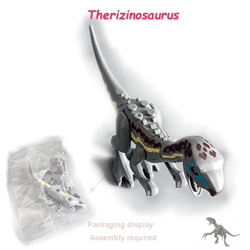 Dinosaur Figures World Building Blocks Set Jurassic Dino Model Educational STEM Bricks DIY Assemble Toys for Kids Birthday Gifts