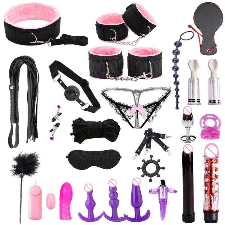 Sex toys for women BDSM sexual couples kit Adult Sexy Toys sexyshop erotic accessories handcuffs for session Anal plug sex game