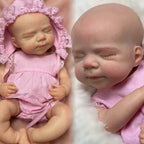 2 Sets Clothes & Washable Pascale Whole Body Silicone Bebe Reborn Girl With Open Mouth Soft Touch Newborn Silicone Girl Doll