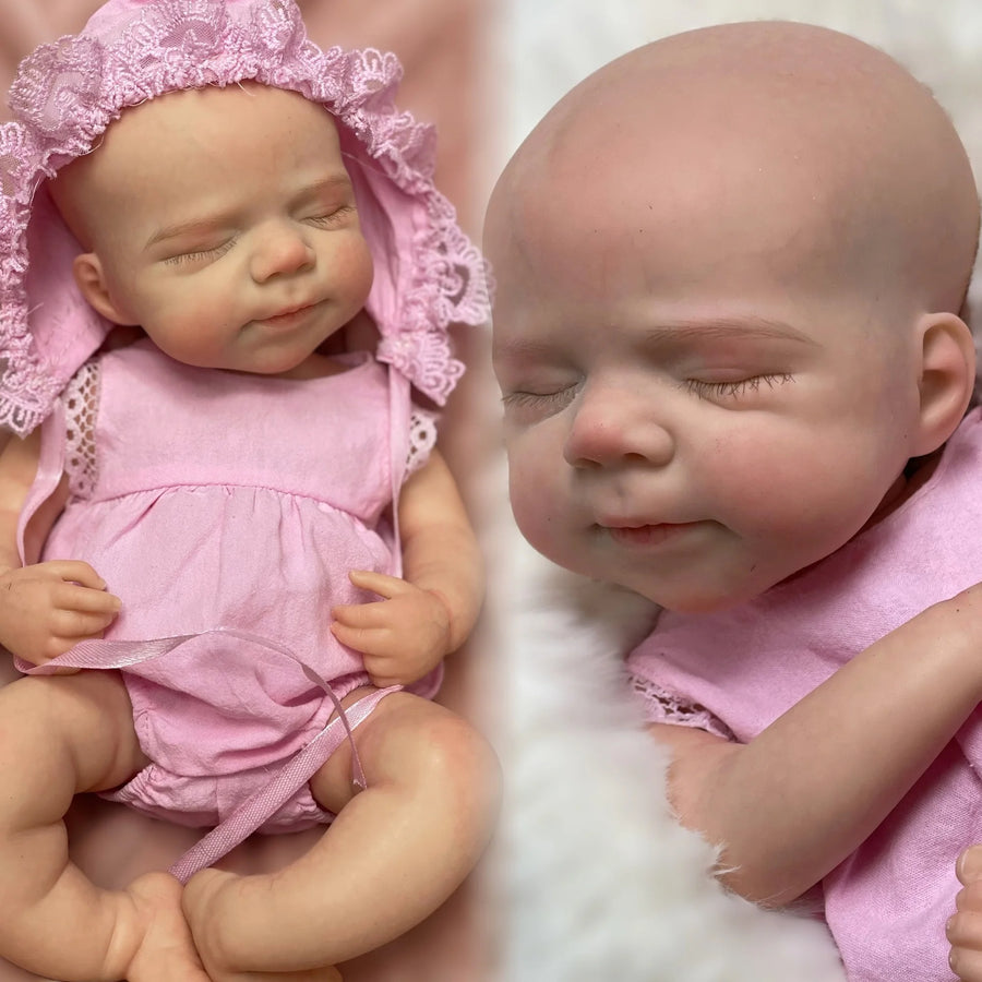 2 Sets Clothes & Washable Pascale Whole Body Silicone Bebe Reborn Girl With Open Mouth Soft Touch Newborn Silicone Girl Doll