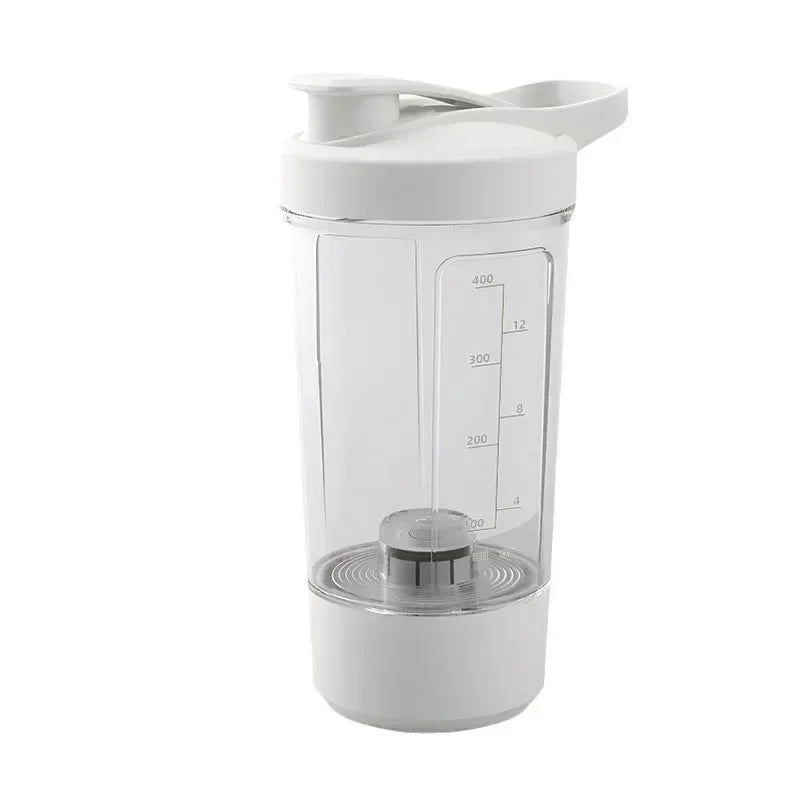 Portable Electric Protein Shaker Bottle USB Rechargeable Shaker Bottle Multipurpose 450ml Mixer Cups for Fitness Workout