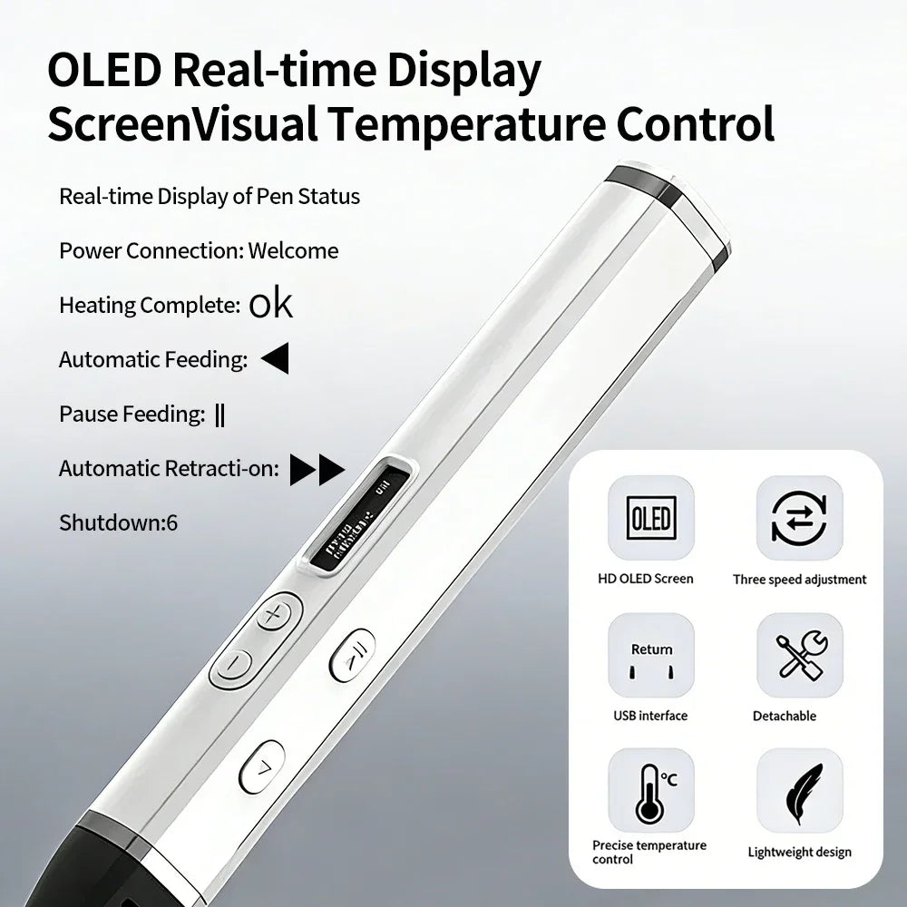 Professional 3D Print Pen Competition Level OLED Display 3D Printing Pens With PLA Filament 3D Doodling Making Detachable Design