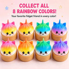 Kawaii Purple Unicorn Dumpling Squishy Giant Bao Bun Squeeze Fidget Anti Stress Anxiety Relief Office Desk Decor Gift Idea