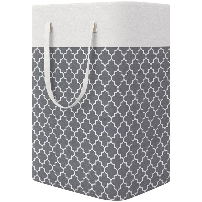 75L New Waterproof Fabric Laundry Basket Simple Clothes Sundries Storage Box Foldable Bag Large Capacity Laundry Basket