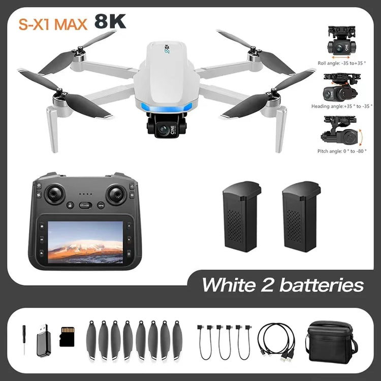 Original S-X1 Drone Aerial Photography Wide Angle Dual Camera WIFI FPV Professional With Brushless RC Foldable Quadcopter Toy