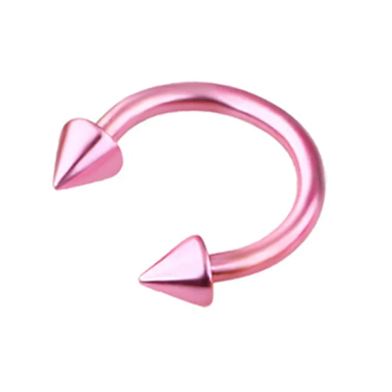 Women Fake Piercing Nose Ring Hoop Septum Piercing Nose Clip Rock HipHoop Stainless Steel Magnet Fashion Body Jewelry Wholesale