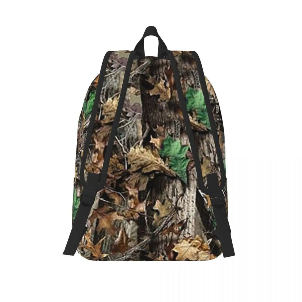 Real Tree Camouflage Backpack Daypack Large Capacity Kids BookBag School Bag Shoulder Bags for Men Women