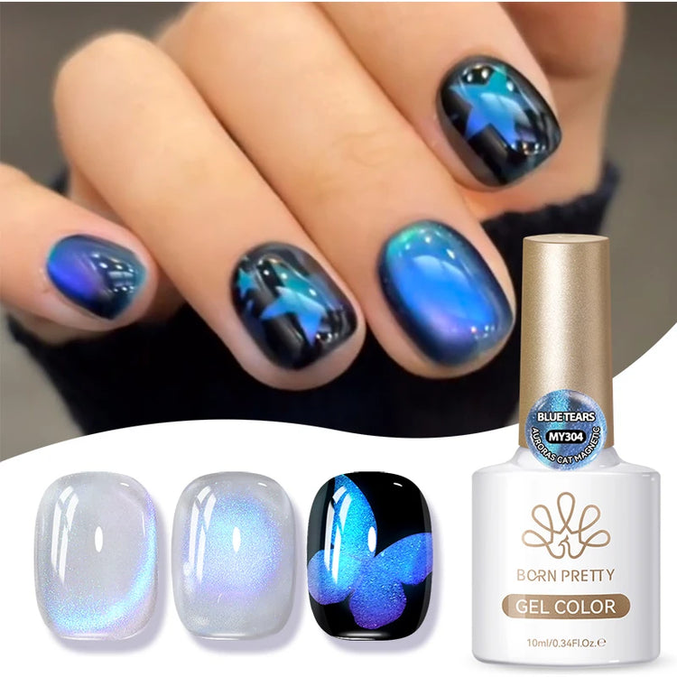 BORN PRETTY 10ml Brown Purple Black Red Cat Magnetic Gel Polish Manicure Soak Off UV Gel Nail Art Varnish Autunm Winter Nails