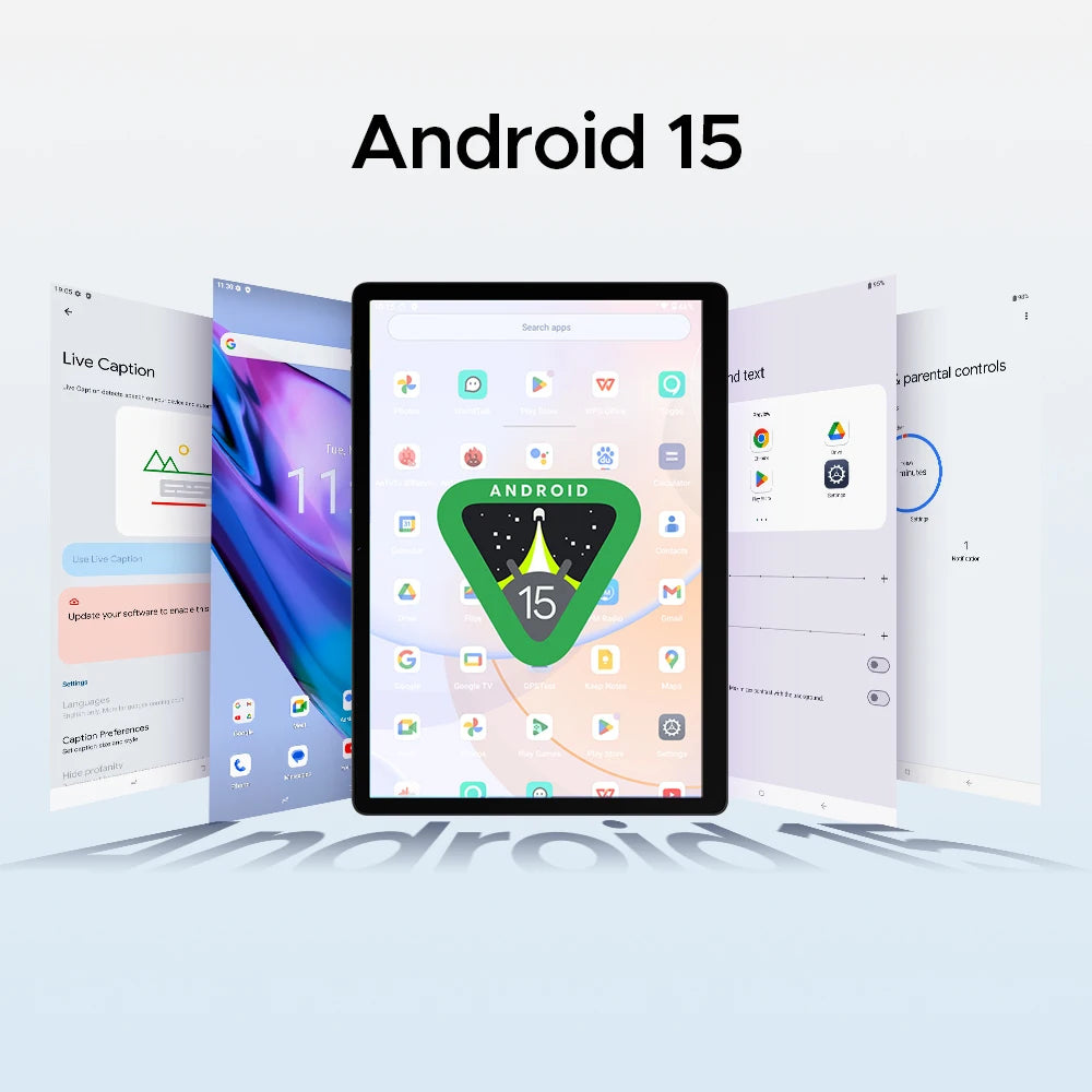 Global Version DOOGEE Tab E3 Max Tablet PC Android 15 Gemini AI 14'' 2.1K Screen 8GB RAM 256GB 13500mAh Large Battery Smart Pad