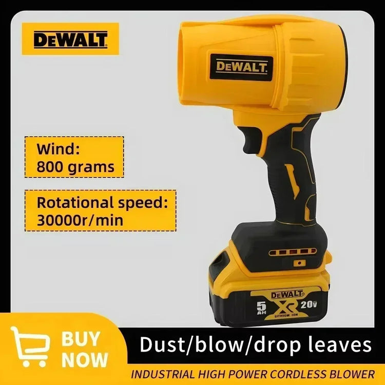 Dewalt Wireless High Power Brushless Turbo Fan Blower 20V Lightweight Handheld Tool for Yard Leaf Sweeping and Snow Cleaningtool