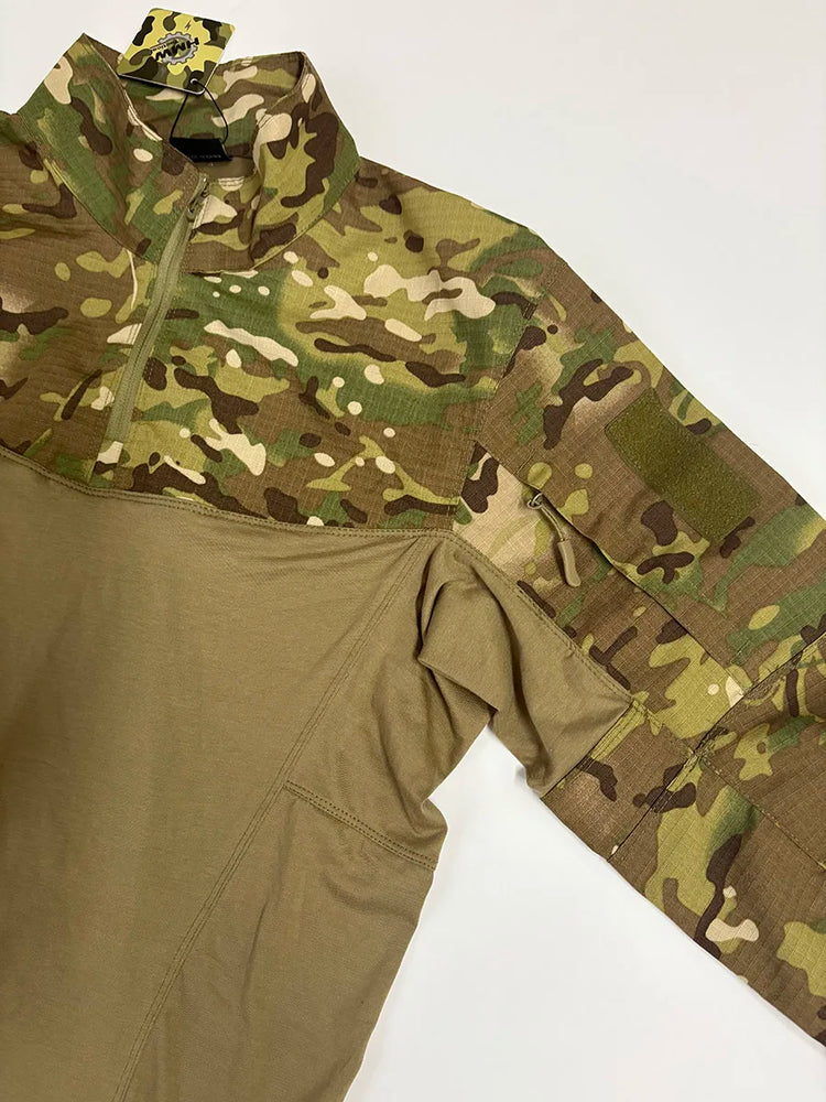 Outdoor Sports Tactics Hunting Training Set CP Camouflage EMR VKPO Suit Tactical Coat Top Tactical Pants Man Combat Shirt