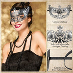 20-120Pcs Masquerade Masks Bulk Venetian Carnival Masks Vintage Antique Party Masks for Women Men Mardi Gras Prom Halloween