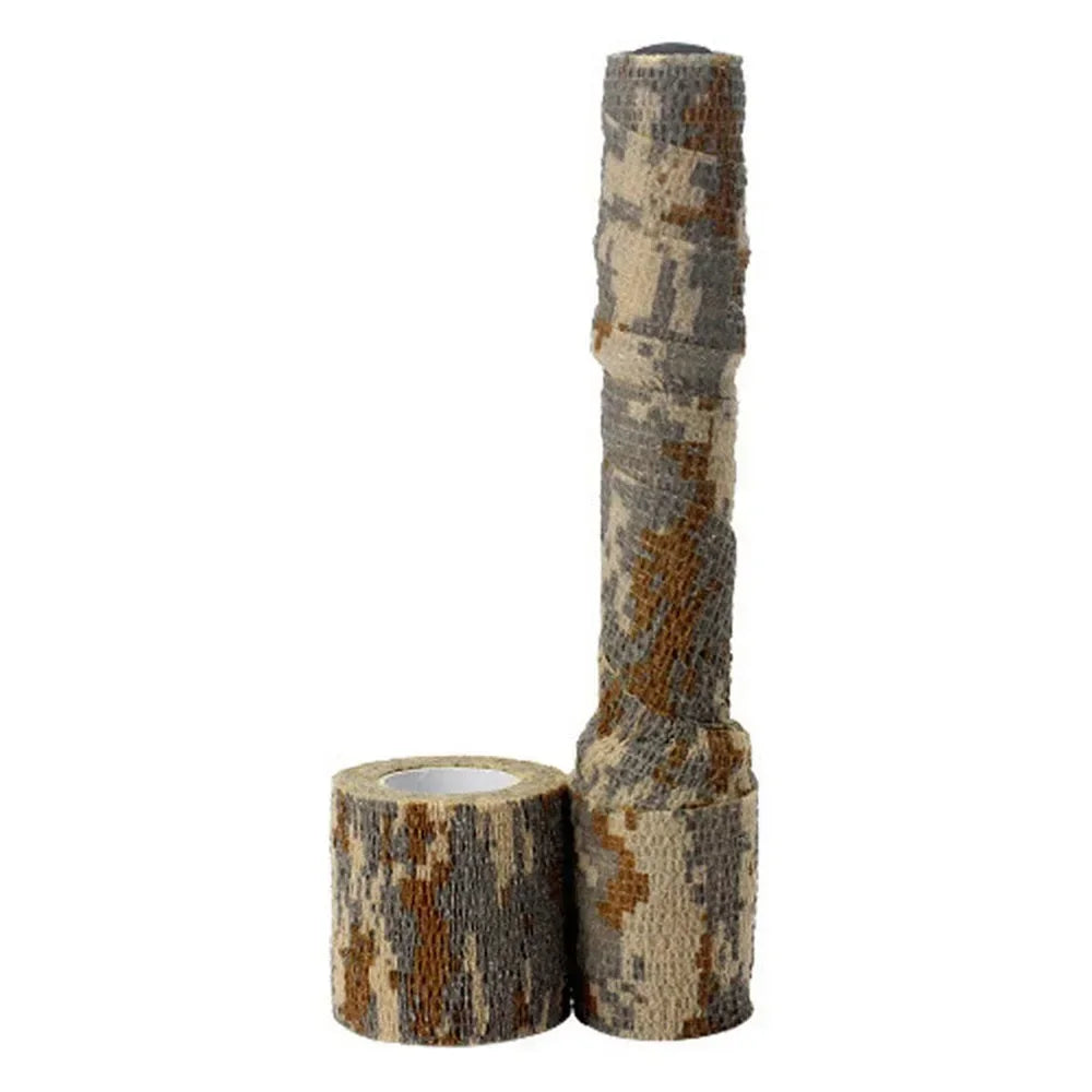 Tactical Camo Tape Hunting Self-Adhesive Wrap Stretch Bandage Outdoor Gear Concealment Cylindrical Object Protection Accessories