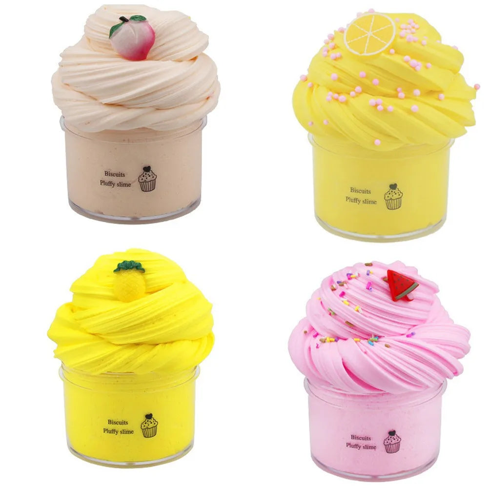 Butter Slimes Soft Slime Toys Slime Set with 4-Pack Safe Color Toys Super Soft and Non-Stick DIY Surprise Slimes
