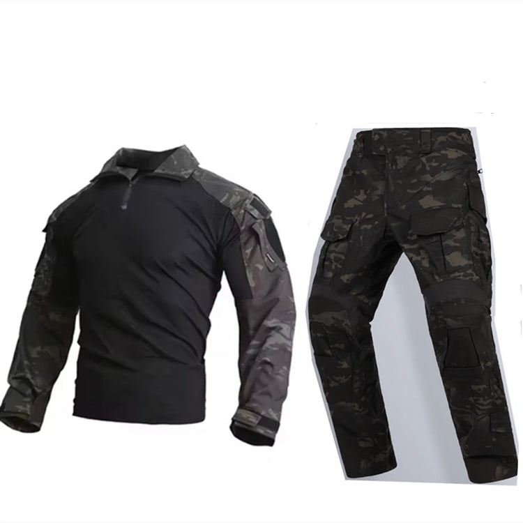 Tactical E3  Uniform Sets NEW Mens Camouflage Suits Outdoor Hunting Shirt Pants Tops Duty Cargo Trouser AOR1