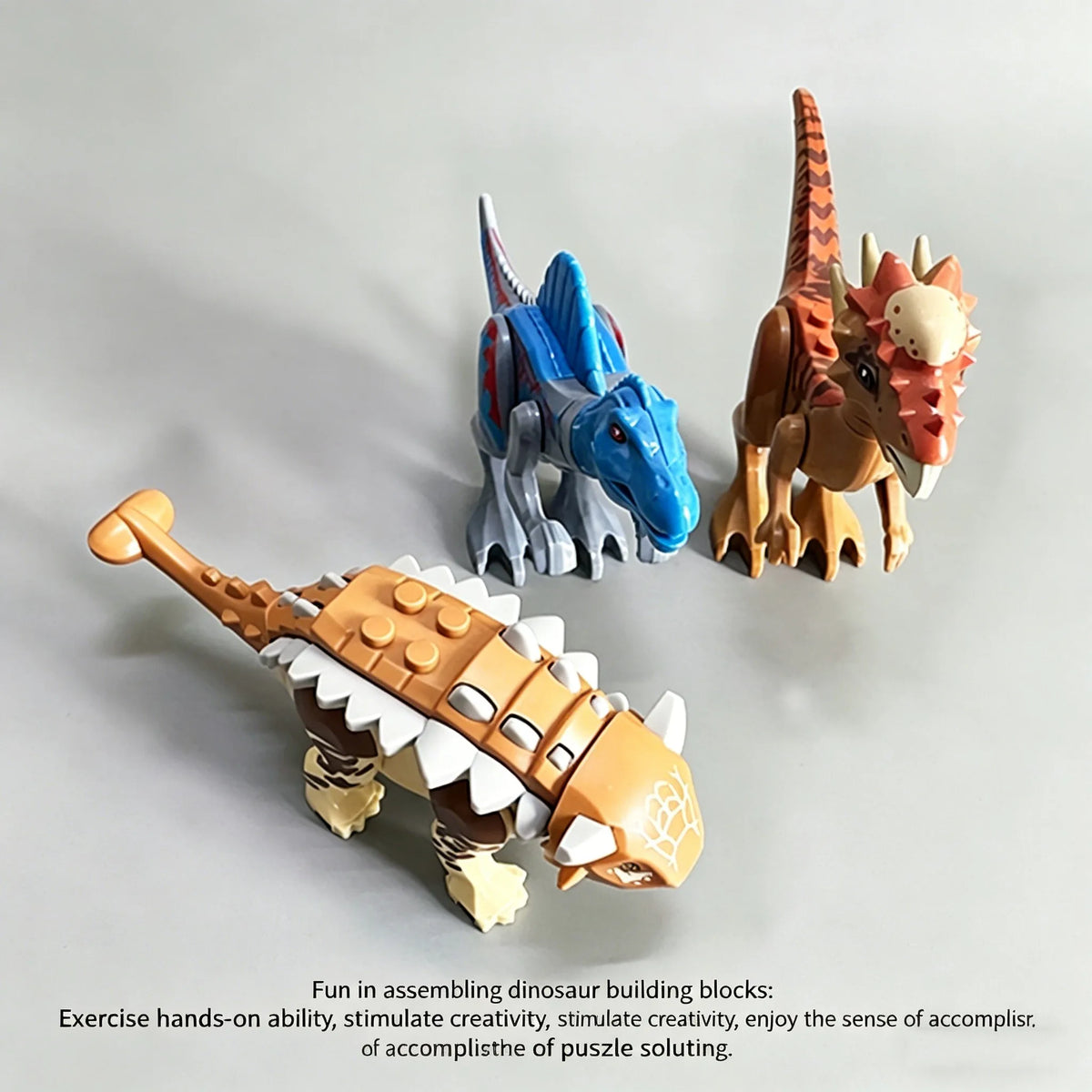 Dinosaur Figures World Building Blocks Set Jurassic Dino Model Educational STEM Bricks DIY Assemble Toys for Kids Birthday Gifts