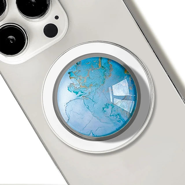 For Magsafe Cellphone Grip Socket, Stylish Foldable Magnetic Phone Holder Stand, For iPhone 17 16 15 14 13 12, For Samsung Serie