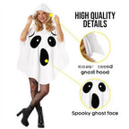 Women White Elf Witch Costume with Bat Details, Complete Outfit for Halloween Role Play & Masquerade Events