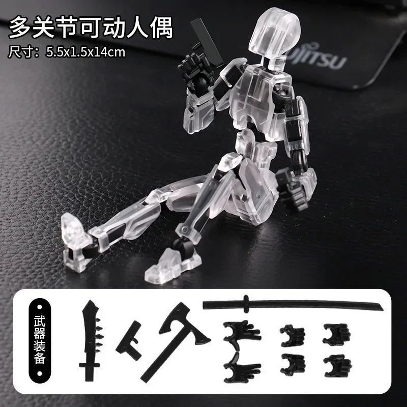 13 Action Figure Titan Multi-Jointed Movable Shapeshift Robot T13 Action Mannequin Character And Dog Figure Toys Gifts