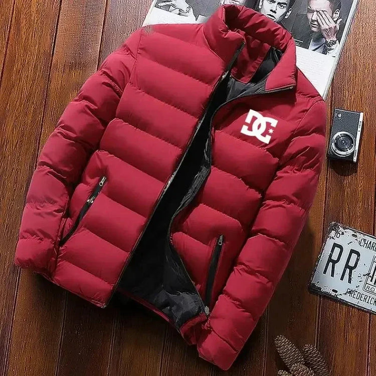 Outdoor camping men's thick jacket jacket men's winter clothing fashion stand collar warm jumpsuit men's jacket 2024 new item