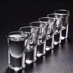 12pcs/6pcs/2pcs Shot Glass 15ml Spirits Cup Thicken Bottom Transparent Glass Drinkware Strong Liquor  Cup Baijiu Wine Small Cups