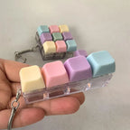 1/4/5/9 Button Keyboard Fidget Clicker Mechanical Keyboard Fidget Keychain For Gifts To Pass The Boring Time (Without LED Light)