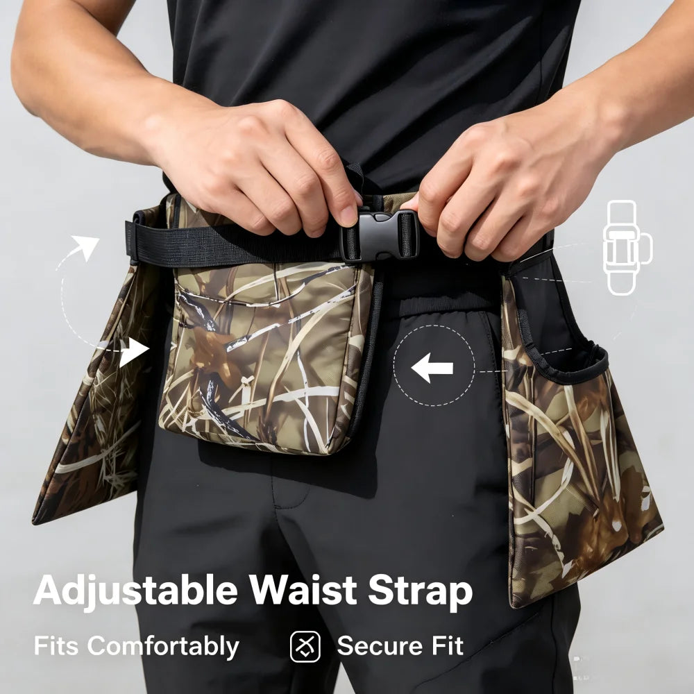 3-in-1 Camo Tactical Hunting Waist Belt Bag , Multi-Pocket Adjustable Outdoor Archery & Hunting Gear Storage Pouch