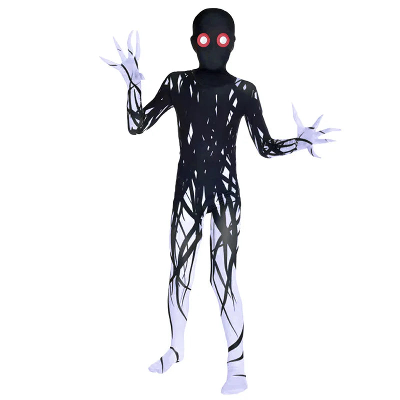 Halloween Kids Zombie Jumpsuit CostumeVampire Cosplay Outfit for Children's Ghost Festival & Stage PerformanceSpooky Party Drees