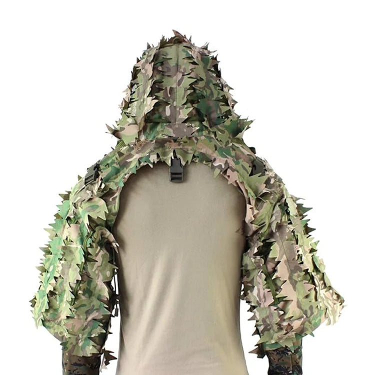 Ghillie Suit Foundation, Ghillie Poncho, Camouflage Hunting Base, Cape Sniper Viper Hood for Airsoft Paintball