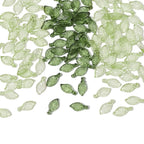 100pcs Acrylic Mini Small Tree Leaf Hand Beaded DIY Handmade Necklace Earrings Loose Bead Separated Bead Jewelry Accessory Mater