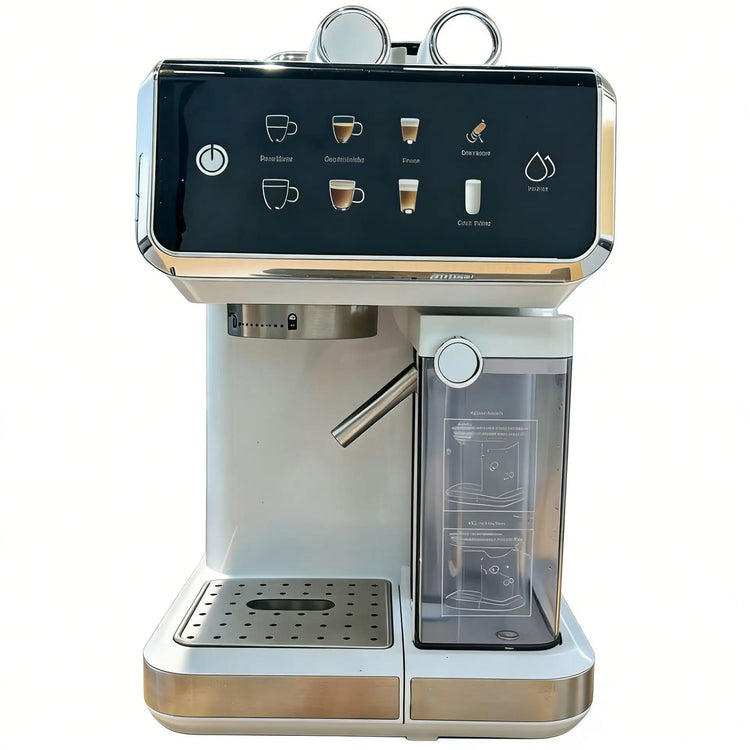 20Bar Espresso Machine, Semi-Automatic Coffee Maker with Milk Frother, Compatible with Capsules & Ground Coffee, Home Coffee Mac