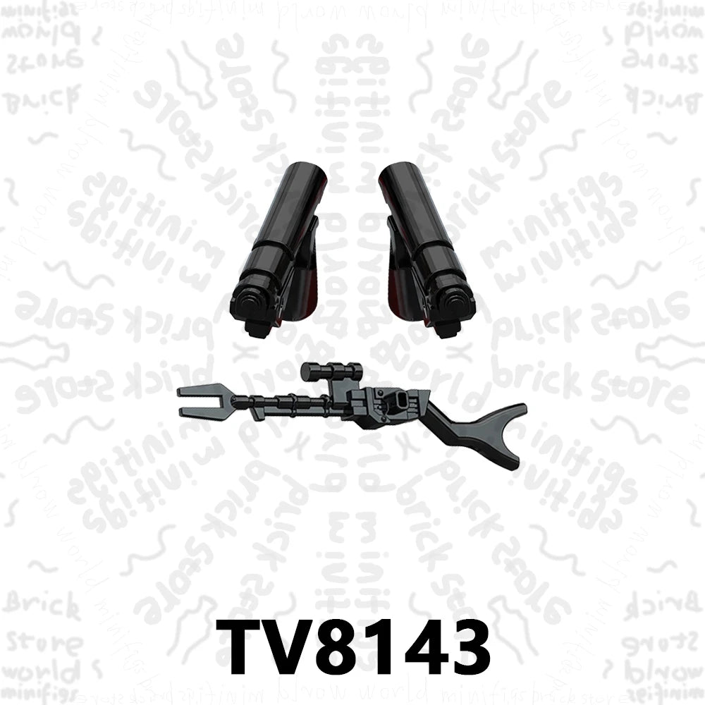 TV6117 TV6118 TV6119 Space War Action Figure Accessories Building Blocks Gift Toys For Children Adult Brick TV6116 TV6115 TV6114