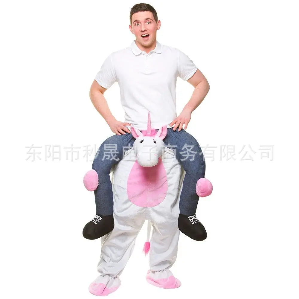 2023 New Animal Doll Prosthetic Leg Pants Halloween Spoof Costume Magic Back Pants