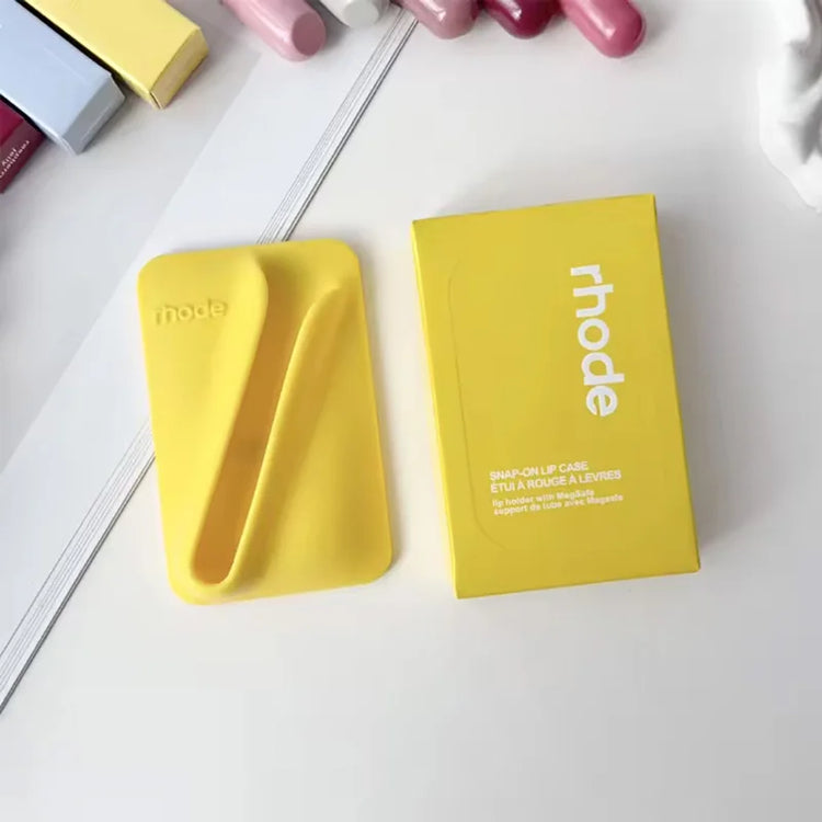 Hot‑Trend Lip Gloss Magnetic Back Design, Silicone Phone Back Holder, Stable Attachment for Simple Convenient Daily Use
