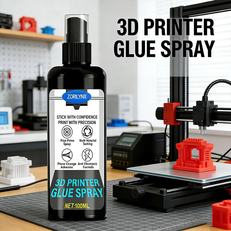 3D Printing Adhesive Spray  Anti Warping Liquid Glue for Glass PEI Bed Easy Removal for PLA ABS PETG High Temp Fixative