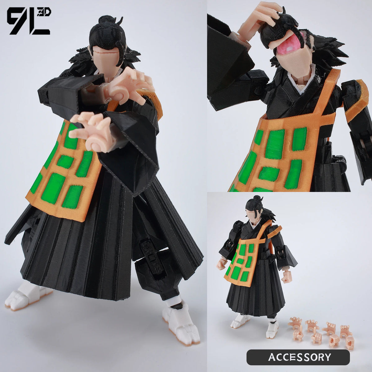 9L3D Printed Anime Jujutsu Kaisen Sukuna Yuji Yuta Satoru Gojo Lucky Dummy 13 Movable Shapeshift Action Figures Mannequin Toys